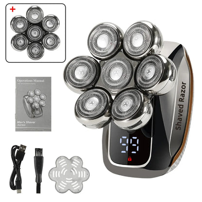 NEW Shaver for Men 7D Independently 7 Cutter Floating Head Waterproof Electric Razor Multifunction USB Charge Trimmer Men