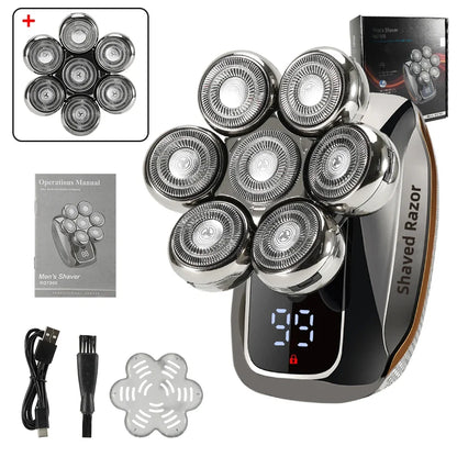 NEW Shaver for Men 7D Independently 7 Cutter Floating Head Waterproof Electric Razor Multifunction USB Charge Trimmer Men