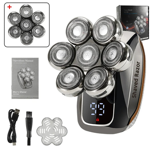 NEW Shaver for Men 7D Independently 7 Cutter Floating Head Waterproof Electric Razor Multifunction USB Charge Trimmer Men
