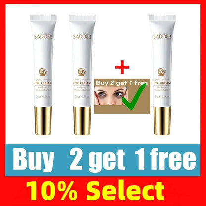 Instant Eye Cream for anti Aging Dark Circles Bags Puffiness Great under Eye Skin Face Tightening Eye Lift Treatment Care