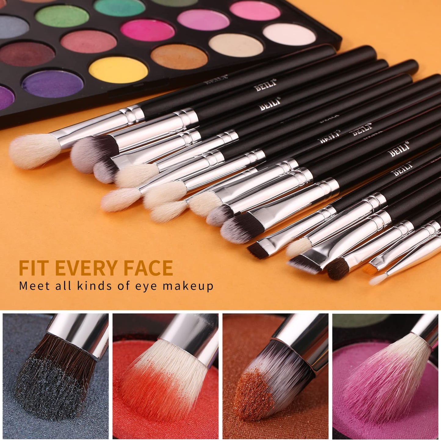 Makeup Brushes 30Pcs Professional Makeup Brush Set Premium Synthetic Kabuki Foundation Blending Brush Face Powder Blush Concealers Eye Shadows Make up Brush Set (Black)